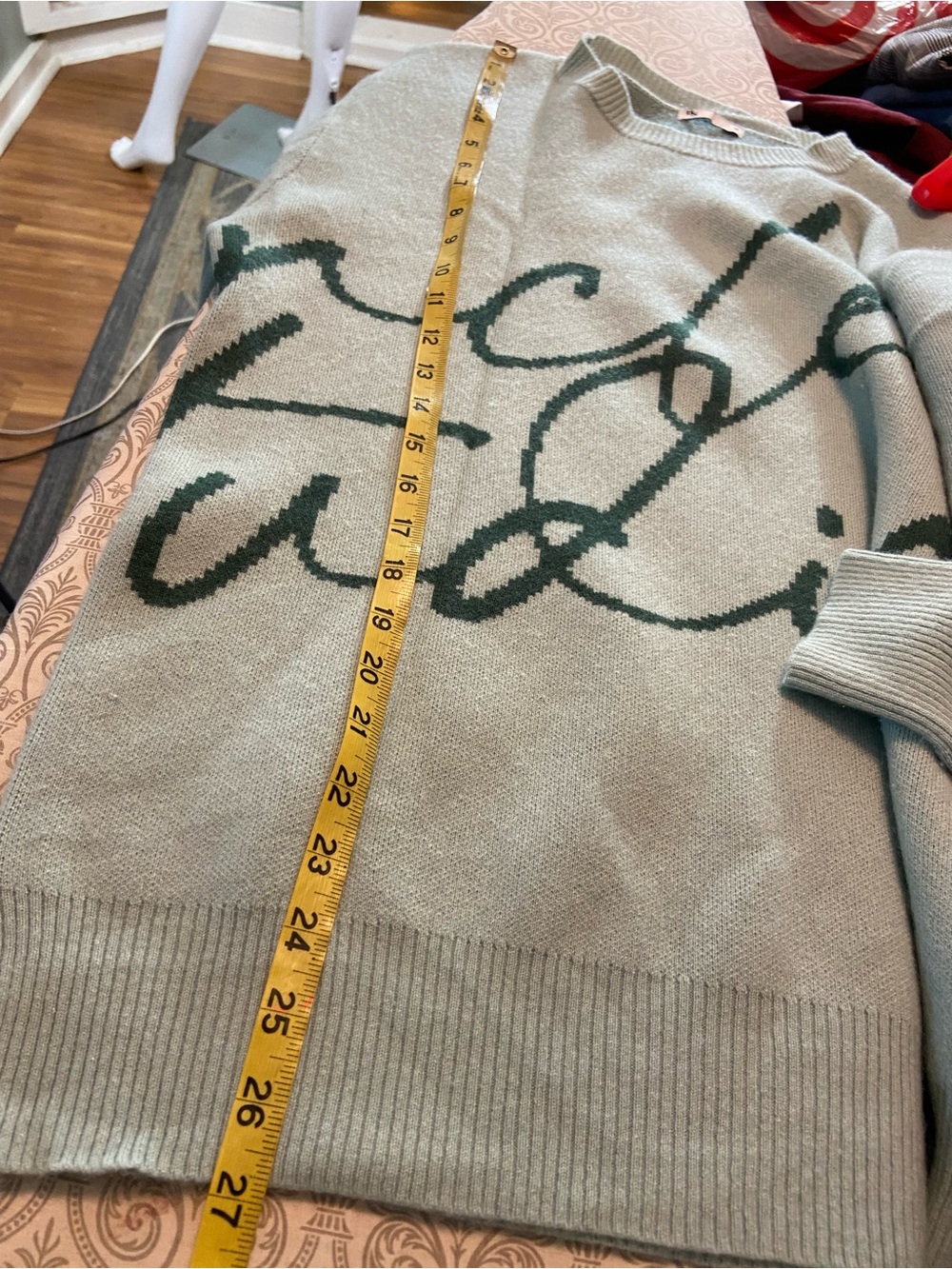 Uncle Studios US Autograph Cursive Sweater Jumper Wool Cashmere Blend Medium M - Picture 5 of 11